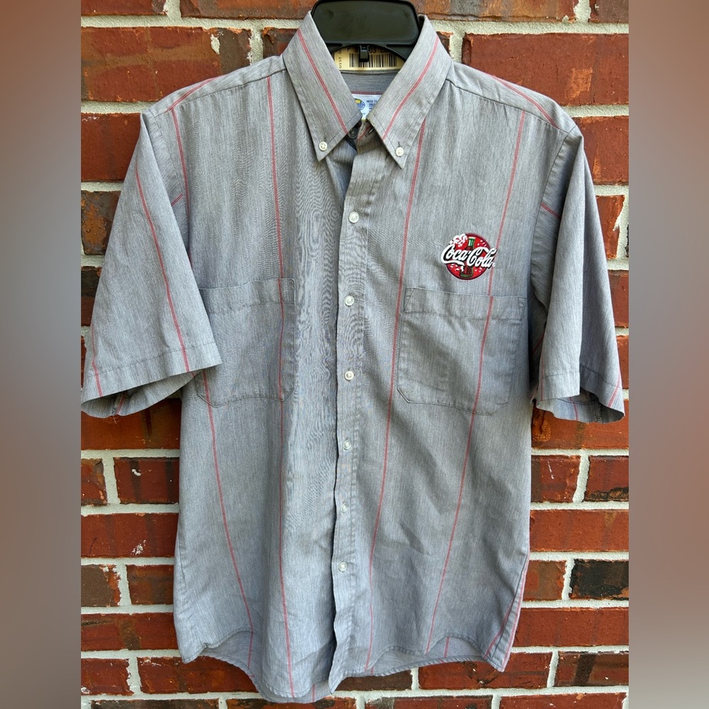 Coca Cola Route/Delivery Employee Shirt Sleeve Work Shirt. Size 15 to 15 1/2